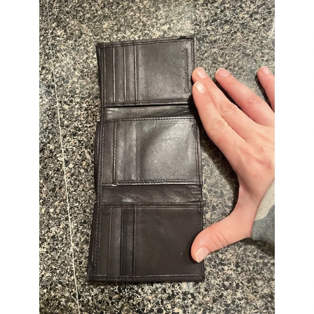 Falcons Leather Wallet-‎ Black